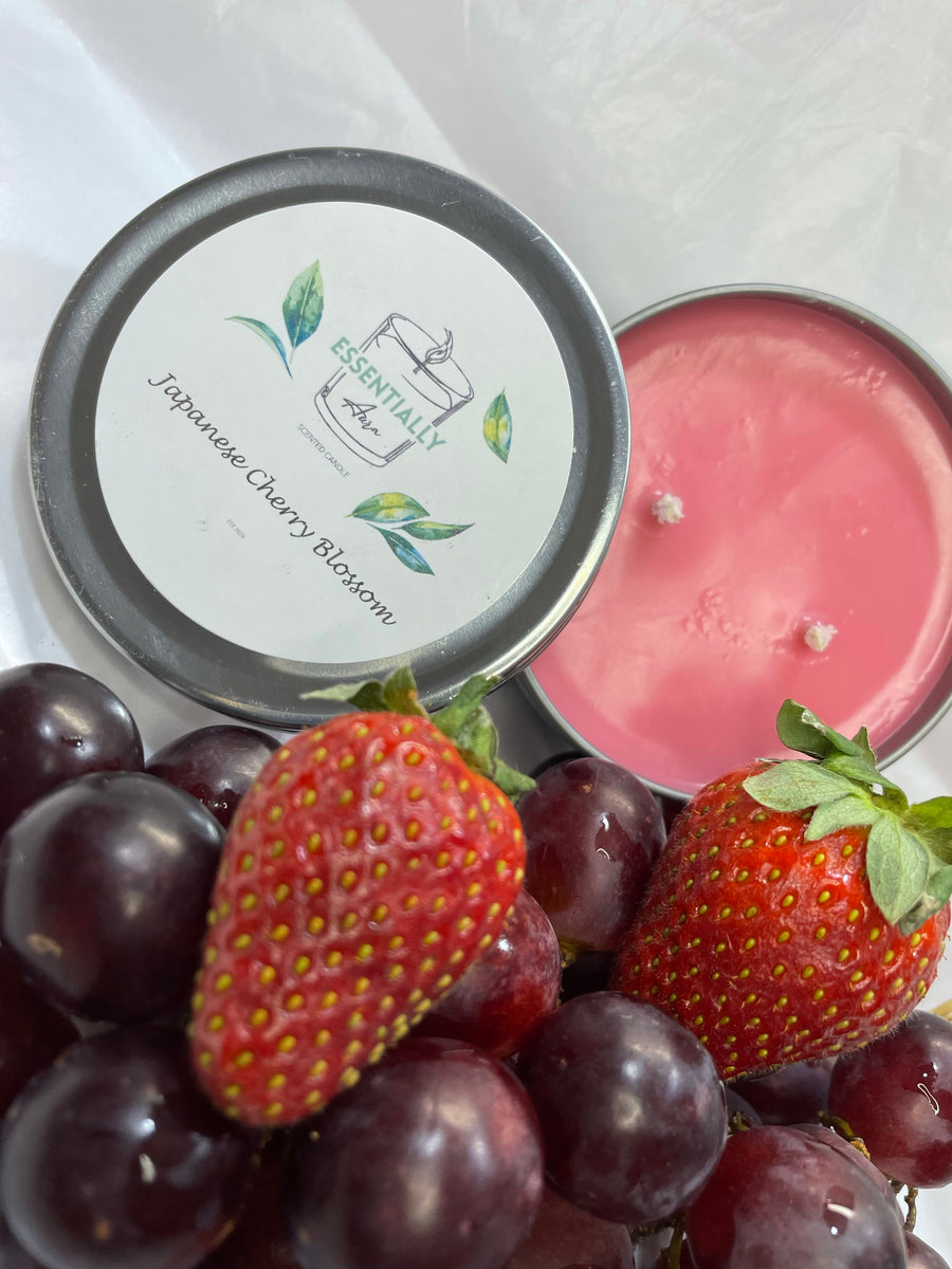 Japanese Cherry Blossom Candle Essentially Aura Candle Co.